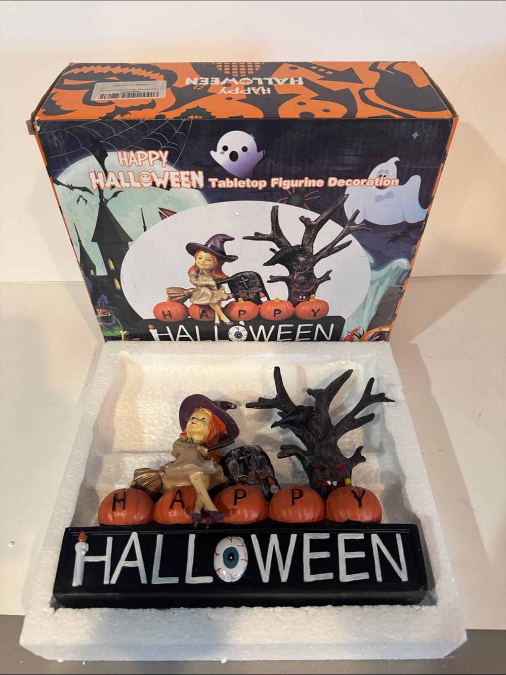 Happy Halloween Tabletop Figurine Decoration
